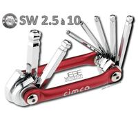 Set de Clés Allen à tête sphérique SW2.5 à SW10 - CIMCO 110596