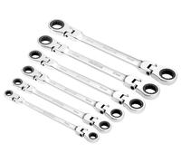 SET DE CLÉS DOUBLES À CLIQUET TÊTE FLEXIBLE 6 PIÈCES; 27762 (OUTILS DE DRAPER...