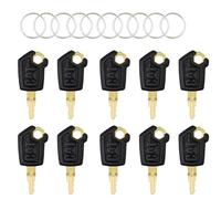 Set de clés pour engins de chantier, 10 pièces Clés universelles pour chariot élévateur et clés de contact 5P8500, set de clés pour pelle mécanique/Bulldozer de Caterpillar, set de clés de