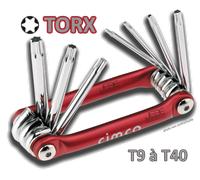 Set de Clés TORX 8 tailles T9 à T40 - CIMCO 110598