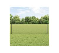 Vidaxl Set De Clôture De Jardin Lot De 2 Gris Acier Galvanisé 10 X 0.5 M