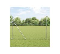 Vidaxl Set De Clôture Set De 2 Acier Galvanisé 25 X 1,5 M Durable