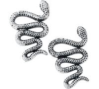 Set de clous d'oreilles Gothic de Rock Rebel by EMP - Big Snake - pour Femme - couleur argent Standard