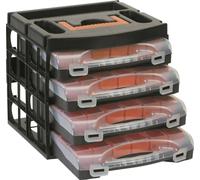 Set de coffrets de rangement à séparations variables Alutec 56100 (L x l x H) 322 x 279 x 297 mm