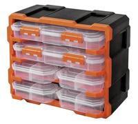 Set de coffrets de rangement séparations variables Alutec 66003 (L x l x H) 38 x 18 x 32 mm 6 parties