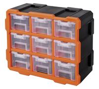 Set de coffrets de rangement séparations variables Alutec 66004 (L x l x H) 38