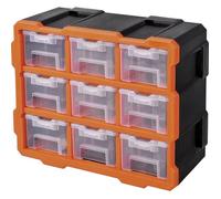 Set de coffrets de rangement séparations variables Alutec 66004 (L x l x H) 38 x 17 x 32 mm 9 parties
