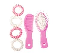 Set De Coiffure 5 Pièces (Brosse+Peigne Etc..)