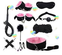 Set De Combinaison RéGlable En Nylon De 10 PièCes, Bracelet En Nylon Et Masque D'œIl De Sommeil Combination-Stretching Accessoriesd-9 (Rose)
