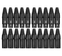 Set de Connecteur XLR 3 Broches 10x Male 10x Femelle Studio Verrouillable