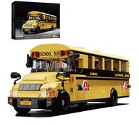 Set de Construction Autobus Scolaire, Modèle Éducatif STEM, Compatible avec Lego, Autobus Jaune de Transport Scolaire, Cadeau pour Adultes et Adolescents 14+, 788 Pièces