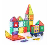 Set de construction - InnovaGoods - Magoks - 57 pièces - Magnétique - Multicolore