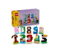 Set de construction LEGO 40807 Nombres d'anniversaire animaliers 10 pièces Chiffres animaux colorés