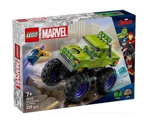 Set de construction LEGO Marvel 76312 The Hulk Truck vs Thanos 229 pièces Monster Truck vert lime