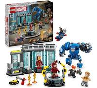 Set de construction LEGO Marvel 76315 Iron Man Lab 384 pièces 5 minifigurines Rouge