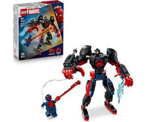 Set de construction LEGO Marvel 76337 Miles Morales Mech vs Spider-Man 2099 - 135 pièces - Mech articulé Noir/Rouge/Bleu foncé/Translucide