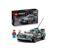 Set de construction LEGO Speed Champions 77256 DeLorean Time Machine 357 pièces, minifigs Doc Brown & Marty McFly Multicouleur