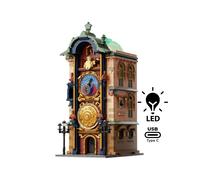 PAN TASY - Set de Construction Pantasy Retro - Prague Astronomical Clock (42 cm) - 6973817324833