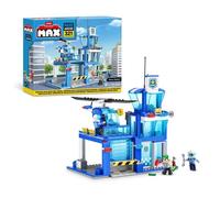 Set de construction - Police Station Medium - 321 pieces - Poste de police - Héliport inclus