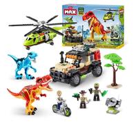 Set de Construction - ZURU - Dino Adventure Dino Hunt (592 pièces) - Aventure préhistorique avec dinosaures et véhicules