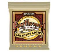 Set de cordes guitare acoustique - ERNIE BALL - Earthwood 12-54 - Medium Light - Lot de 1 - Acoustique
