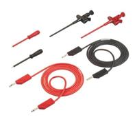 SKS Hirschmann PMS 4 CO Set de cordons de mesure Banane mâle 4 mm Banane mâle 4 mm 1.00 m noir, rouge 1 set