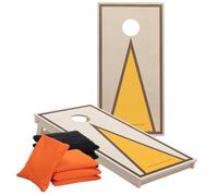 Set de Cornhole - 120 x 60 cm - Wicked Wood - Design Triangle - Impression UV Directe sur Bois (100%) - Recommandation Officielle ACL - Inclus 2 x 4 Sacs - pour Intérieur & Extérieur