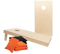 Set de Cornhole - 120 x 60 cm - Wicked Wood - Recommandation Officielle de l'ACL - Contient 2 x 4 Sacs - pour l'extérieur (Set de Cornhole Blanco ACL REC 120x60)