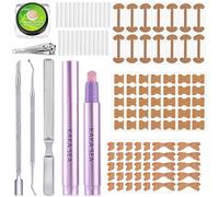 Set de Correction pour Ongles Incarnés, 18 Patchs Autocollants de Correction + Soin des Ongles, avec 1 Stylo de Soin et 12 Cure-Ongles, Ensemble d'Outils de Podologie