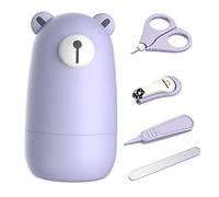 Set de coupe-ongles pour bébé avec étui mignon, set de limes à ongles pour la manucure et la pédicure des nouveau-nés, cadeau pour la nouvelle maman