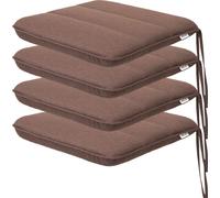 Set de coussins d'assise "Ada" - pack de 4 - 50×43 cm - résistant aux intempéries & confortable | Coussin d'assise, coussin de jardin, coussin de siège, coussin de chaise | PillowPrim