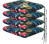 Set de coussins d'assise "Ada" - pack de 4 - 50×43 cm - résistant aux intempéries & confortable | Coussin d'assise, coussin de jardin, coussin de siège, coussin de chaise | PillowPrim