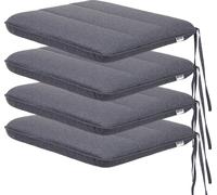 Set de coussins d'assise "Ada" - pack de 4 - 50×43 cm - résistant aux intempéries & confortable | Coussin d'assise, coussin de jardin, coussin de siège, coussin de chaise | PillowPrim