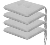 Set de coussins d'assise "Bella" - pack de 4 - 50×43 cm réversible, résistant aux intempéries & confortable | Coussin pour chaise longue, rembourrage, canapé | PillowPrim