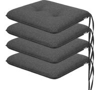 Set de coussins d'assise "Bella" - pack de 4 - 50×43 cm réversible, résistant aux intempéries & confortable | Coussin pour chaise longue, rembourrage, canapé | PillowPrim
