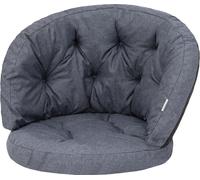Set de coussins de jardin "Amanda" Petit - 2 pièces (50×50 & 100×38 cm), 5 cm d'épaisseur, avec rubans, résistant aux intempéries | Pillopriim