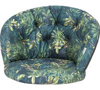 Set de coussins de jardin "Amanda" Petit - 2 pièces (50×50 & 100×38 cm), 5 cm d'épaisseur, avec rubans, résistant aux intempéries | Pillopriim
