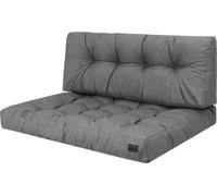 Set de coussins de palette - 120×82 + 120×40 cm - 12 cm d'épaisseur, résistant aux intempéries, utilisable des deux côtés, fait main Coussin de jardin | Pillowprim