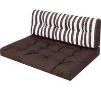 Set de coussins de palette - 120×82 + 120×40 cm - 12 cm d'épaisseur, résistant aux intempéries, utilisable des deux côtés, fait main Coussin de jardin | Pillowprim