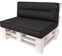 Set de coussins de palette "Tomek" 120×80 cm avec coussin de dos 120×40 cm - 12 cm d'épaisseur, housse amovible | PillowPrim