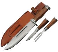 Set De Couteau Plus Fourchette Avec Etui En Cuir Pour L'ensemble Pa20341507