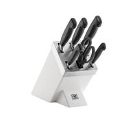 ZWILLING Bloc de Couteaux, Stainless Steel, Blanc, 7 pièces