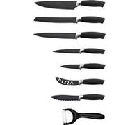 Set de couteaux 8 pièces avec revêtement céramique Royalty Line RLBLK7W G