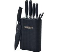 Set de couteaux avec support 7 pièces Noir Royalty Line RL6MSTK Noir G