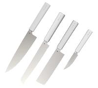 Set de couteaux Butterfork Gris Clair, AR-RPM9, Gaine en Chêne
