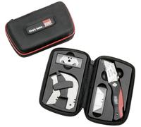 BESSEY Jeu de couteaux pliants dans trousse DBKPH-SET