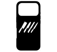 Set de Couteaux de boucherie Dessin Omnivore Viande Coque pour iPhone 17 Pro