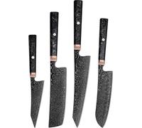 Set de couteaux de cuisine Ryugetsu damas - Noir KP38068