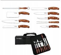 Set de couteaux de cuisine Sacoche Etui 9 El. Fourchette Aiguisoir