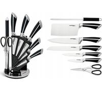 Set de couteaux de cuisine sur pied 8 pcs. Aiguisoir Ciseaux d'affûtage